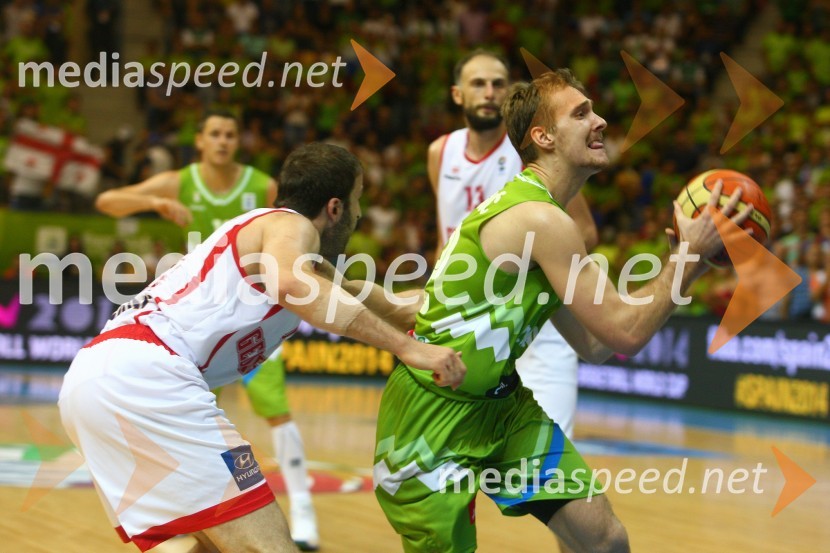 Manuchar Markoishvili, košarkar; Zoran Dragić, košarkarEurobasket 2013, Slovenija – Gruzija