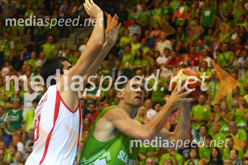 Giorgi Shermadini, košarkar; Gašper Vidmar, košarkarEurobasket 2013, Slovenija – Gruzija