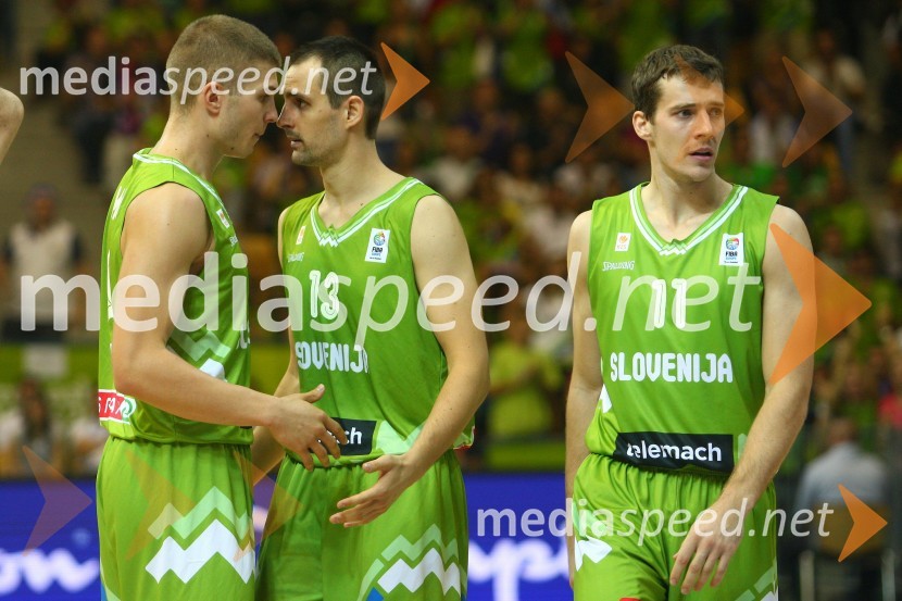 Edo Murić, košarkar;&nbsp;Domen Lorbek, košarkar; Goran Dragić, košarkarEurobasket 2013, Slovenija – Gruzija