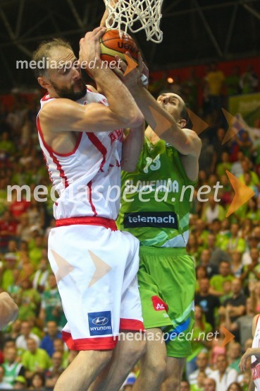 Viktor Sanikidze, košarkar; Domen Lorbek, košarkar&nbsp;Eurobasket 2013, Slovenija – Gruzija