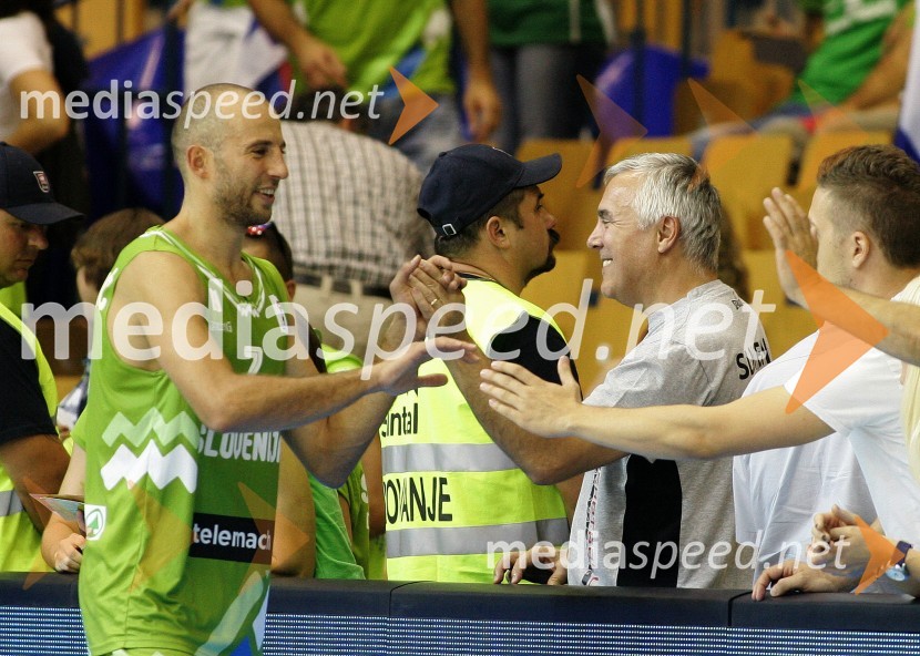 Nebojsa Joksimović, košarkar; Zoran Predin, pevec&nbsp;Eurobasket 2013, Slovenija – Gruzija