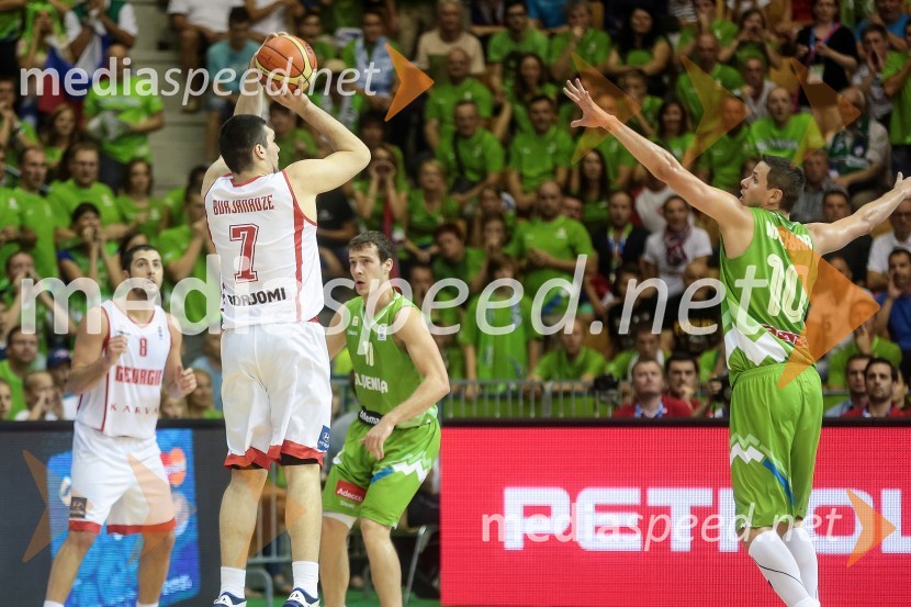 Beka Burjanadze, košarkar; Boštjan Nachbar, košarkar&nbsp;Eurobasket 2013, Slovenija – Gruzija