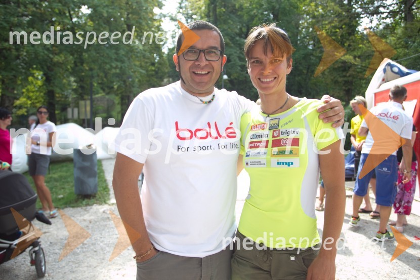 Urban Peternelj; Teja Gregorin, biatlonka15. Tek okrog jezera