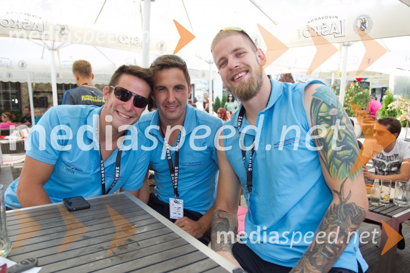 Matej Rojec, veslač; Matevž Malešič, veslač; Jan Špik, veslač15. Tek okrog jezera