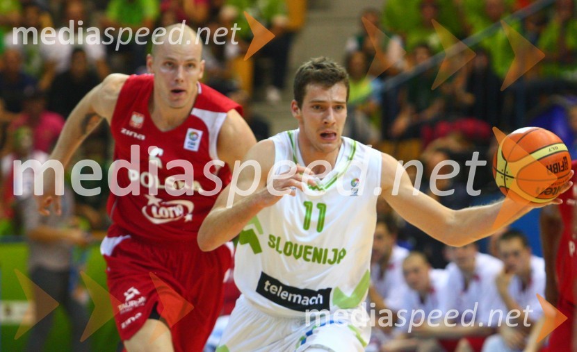 Maciej Lampe, poljski košarkar;&nbsp;Goran Dragic , slovenski košarkarEurobasket 2013, Slovenija - Poljska