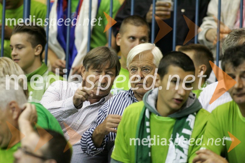Geza Vorinčič; Milan Kučan, nekdanji predsednik Republike SlovenijeEurobasket 2013, Slovenija - Poljska
