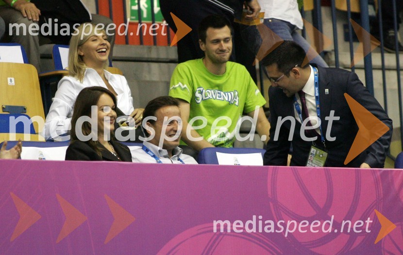 Katarina Karlovšek; Bojan Šrot, župan MO Celje;&nbsp;Aleš Križnar, direktor EurobasketEurobasket 2013, Slovenija - Poljska