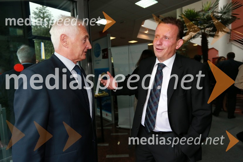 Mag. Franc Pangerl, predsednik upravnega odbora Celjski sejem d.d.; Bojan Šrot, župan MO Celje46. MOS  - Celjski sejem, otvoritev