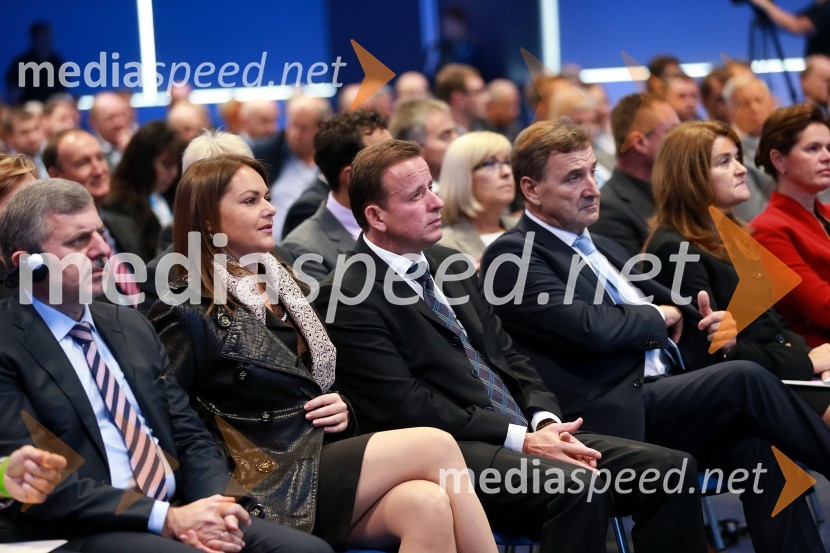 Katarina Karlovšek; Bojan Šrot, župan MO Celje46. MOS  - Celjski sejem, otvoritev