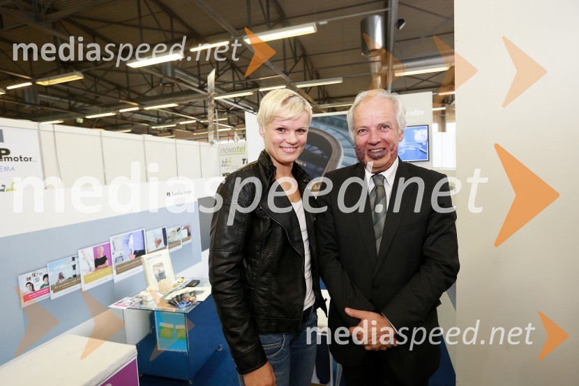 Urška Žolnir, judoistka; Dušan Drofenik, predsednik uprave Banke Celje46. MOS  - Celjski sejem, otvoritev