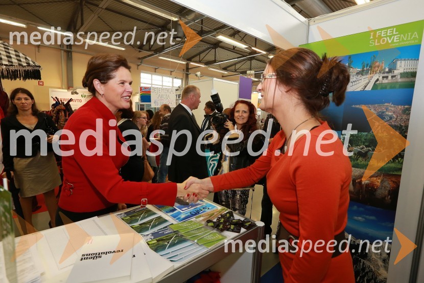 Alenka Bratušek, predsednica vlade Republike Slovenije;&nbsp;Katja Bogataj, Ministrstvo za zunanje zadeve46. MOS  - Celjski sejem, otvoritev