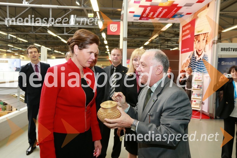 Alenka Bratušek, predsednica vlade Republike Slovenije;&nbsp;Gilberto Fonseca Guimarães de Moura, veleposlanik Brazilije v Sloveniji46. MOS  - Celjski sejem, otvoritev
