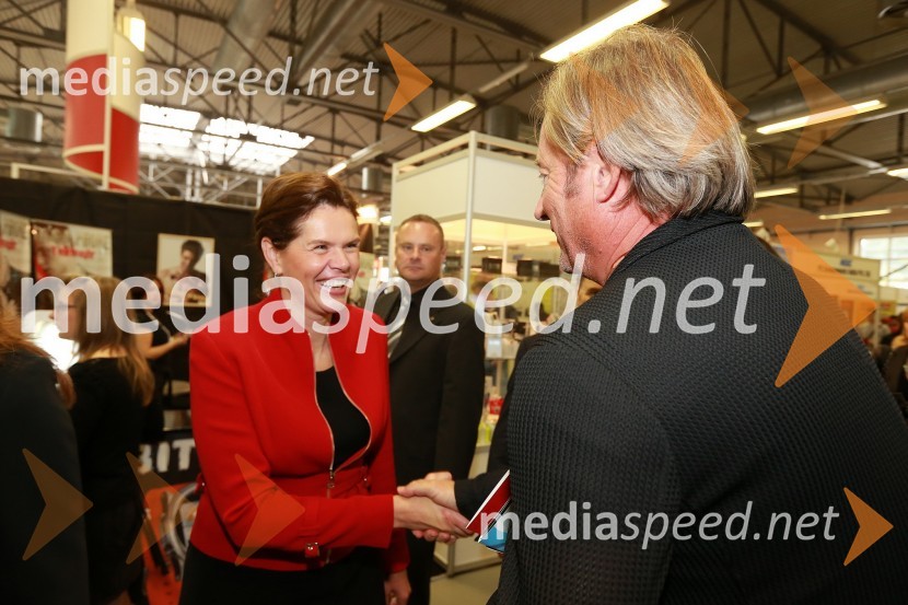 Alenka Bratušek, predsednica vlade Republike Slovenije; Vladimir Gogo Rukavina, direktor Narodni dom Maribor46. MOS  - Celjski sejem, otvoritev