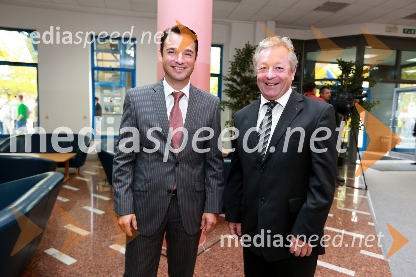 Danilo Ferjančič, generalni direktor Porsche Slovenija d.o.o.; mag. Stanko Stepišnik, minister za gospodarski razvoj in tehnologijo46. MOS  - Celjski sejem, otvoritev