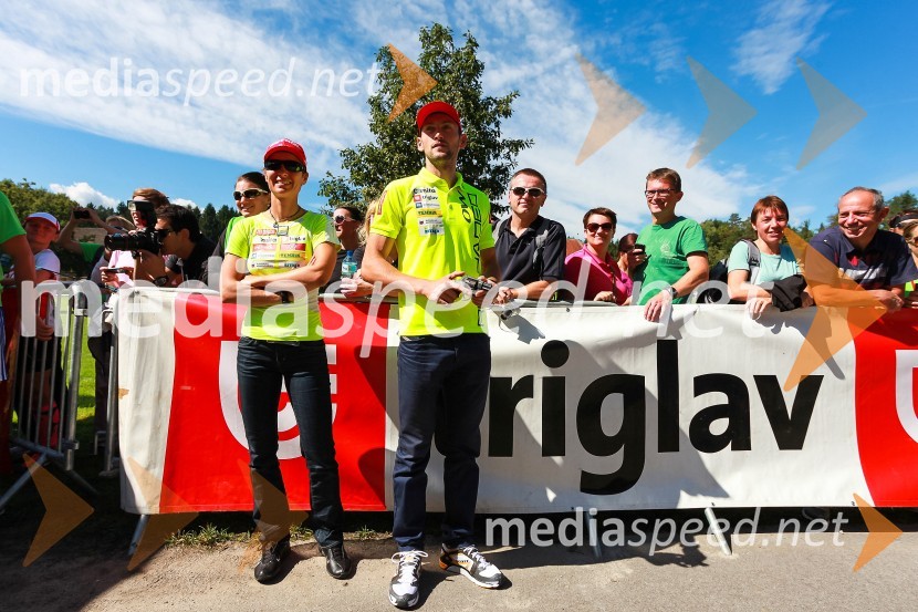 Teja Gregorin, biatlonka; Jakov Fak, biatlonecTriglav tek 2013