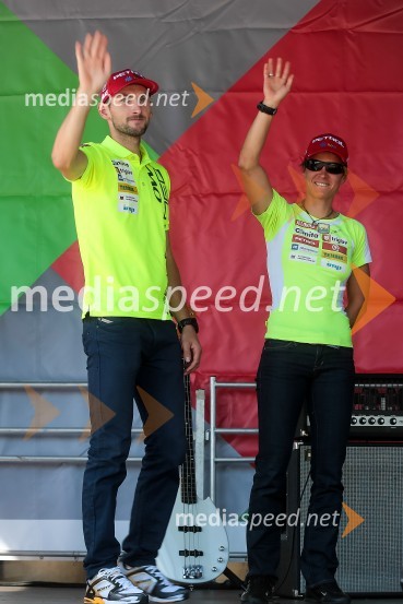 Jakov Fak, biatlonec; Teja Gregorin, biatlonkaTriglav tek 2013