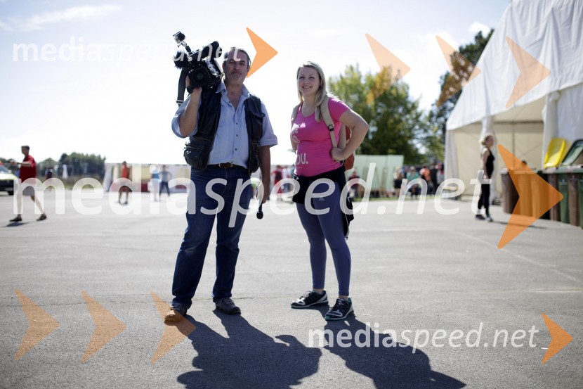 Marko Leskovec, snemalec in Katja Štruc, Zavarovalnica TriglavTriglav tek 2013