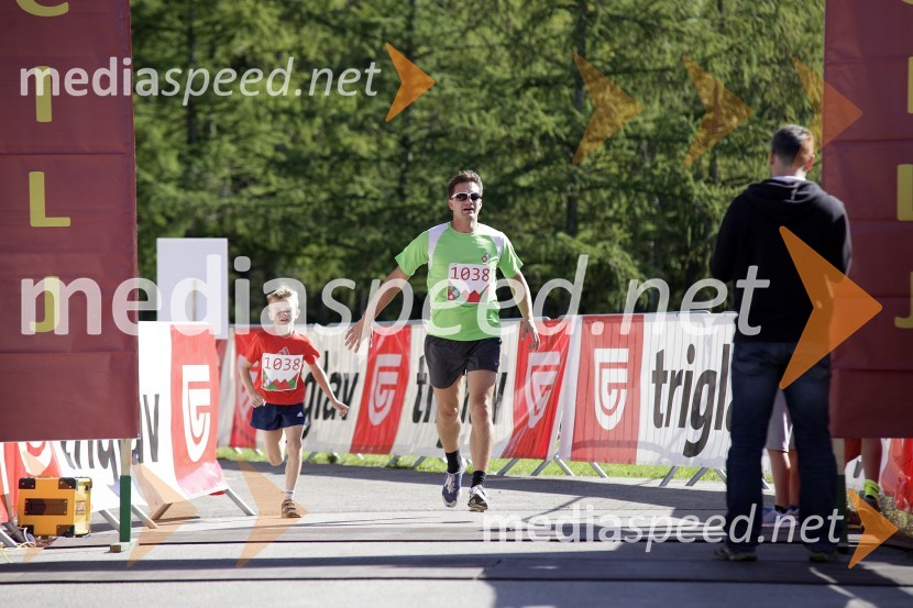 Aljaž Fortuna; Matic Fortuna, 3. mesto v družinskem teku na 3,3kmTriglav tek 2013