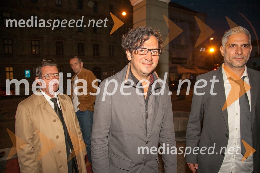 Gašper Tič, igralec; Sebastian Cavazza, igralecBoris, Milena, Radko, premiera predstave v SNG Drama Ljubljana