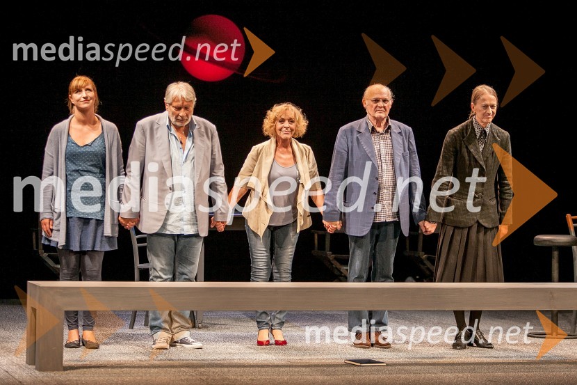 Nina Valič; Boris Cavazza; Milena Zupančič; Radko Polič;&nbsp;Alojz Svete, igralciBoris, Milena, Radko, premiera predstave v SNG Drama Ljubljana