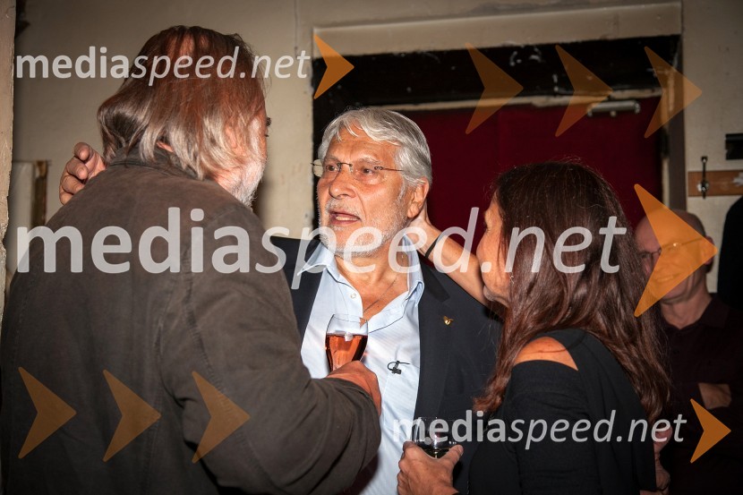 Karpo Godina, režiser;&nbsp;Boris Cavazza, igralec; Darja Hlavka GodinaBoris, Milena, Radko, premiera predstave v SNG Drama Ljubljana