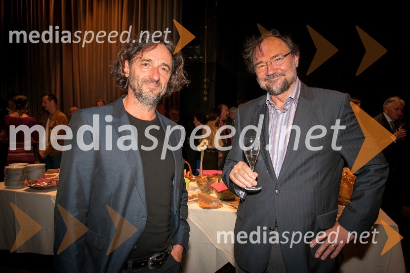 Vito Taufer, režiser; Boris A. Novak, literatBoris, Milena, Radko, premiera predstave v SNG Drama Ljubljana