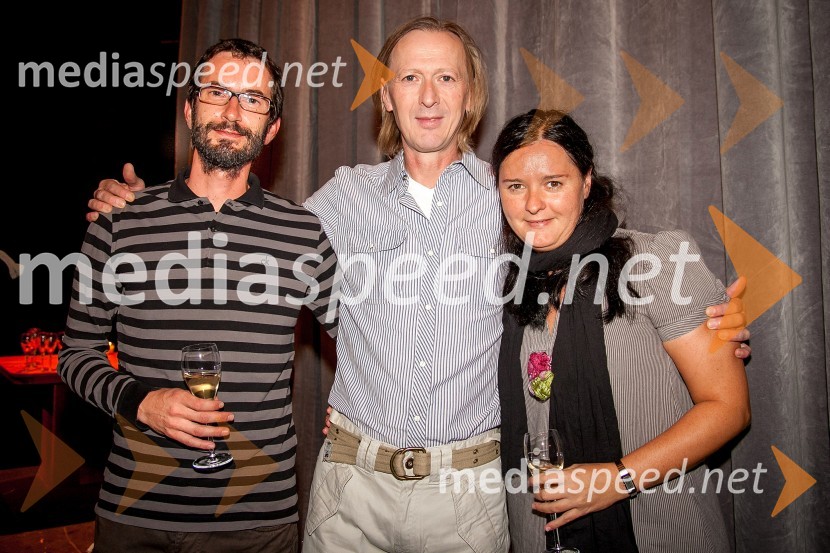 Aljoša;&nbsp;Alojz Svete, igralec; Mihaela Trupi, vodja programa in organizatorka predstav SNG Drama LjubljanaBoris, Milena, Radko, premiera predstave v SNG Drama Ljubljana
