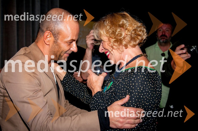 Tomaž Pandur, režiser; Milena Zupančič, igralkaBoris, Milena, Radko, premiera predstave v SNG Drama Ljubljana