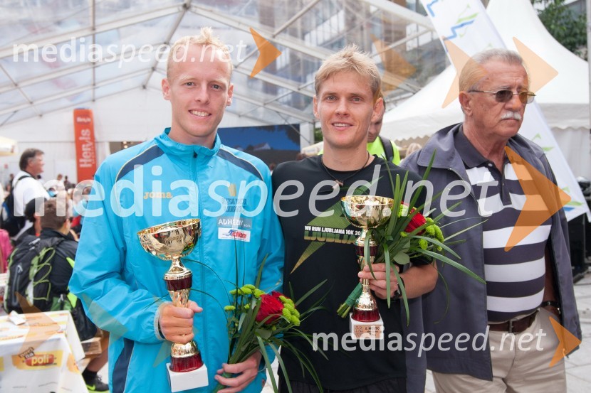 Mitja Krevs, 1.&nbsp;mesto v teku na 10km; Leon Bedrač, 2. mesto v teku na 10km4. Eko maraton Maribor, tekaški maraton