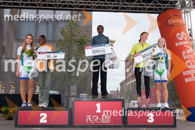 Mary Wangari Wanjohi, 2. mesto v teku na 21km; Gladys Jepkurui Biwott, 1. mesto v teku na 21km;&nbsp;Polona	Kukovec, 3. mesto v teku na 21km4. Eko maraton Maribor, tekaški maraton