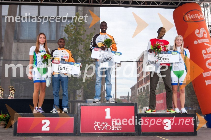 Joel Maina Mwangi, 2.&nbsp;mesto v teku na 21km;&nbsp;Thomas James Lokomwa, 1. mesto v teku na 21km;&nbsp;James Meli	Cheruiyot, 3.&nbsp;mesto v teku na 21km4. Eko maraton Maribor, tekaški maraton