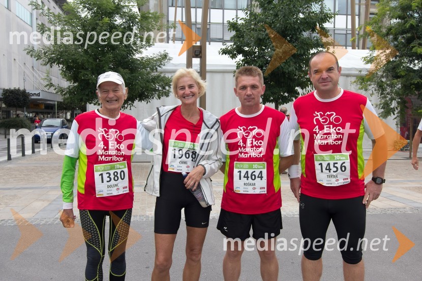 Polde Dolenc; Alenka Cvikl; Branko Roškar; Damjan Teršek4. Eko maraton Maribor, tekaški maraton