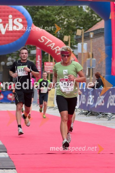 Božo	Lalić;&nbsp;Anica	Ternovšek4. Eko maraton Maribor, tekaški maraton