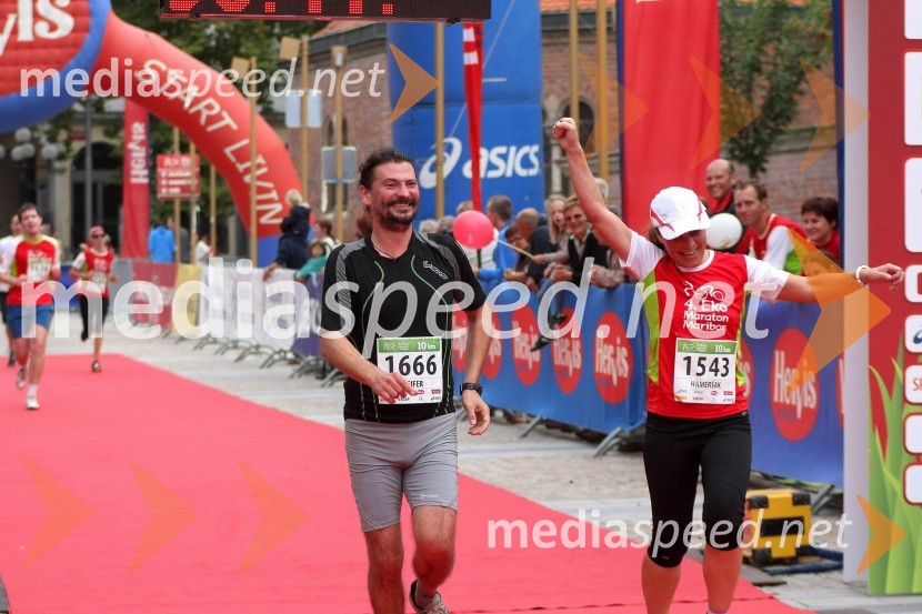 Dejan Pfeifer; Petra Hameršak4. Eko maraton Maribor, tekaški maraton