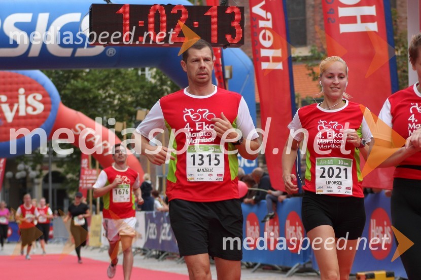Darjan	Hanželič;&nbsp;Tanja	Lipovsek4. Eko maraton Maribor, tekaški maraton