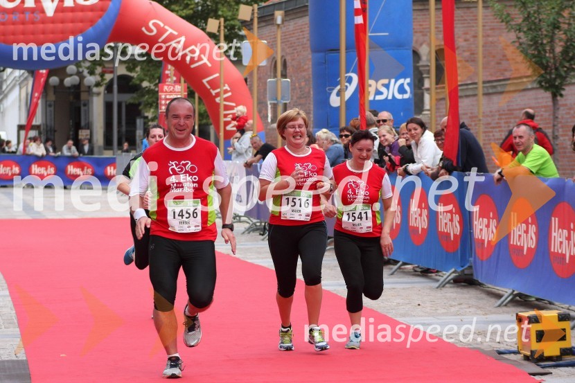 Damjan Teršek;&nbsp;Jasmina	Majer; Renata Majer4. Eko maraton Maribor, tekaški maraton