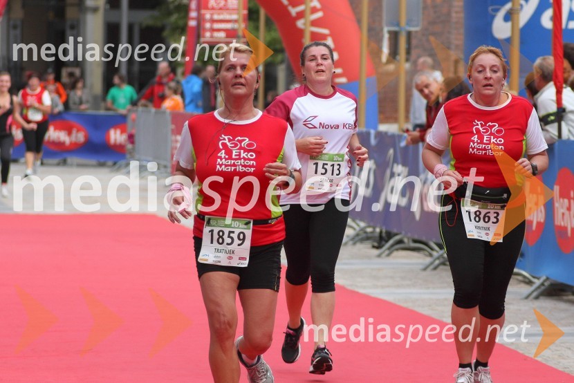 Petra Tratnjek; Alenka Senčar; Nina Koritnik4. Eko maraton Maribor, tekaški maraton