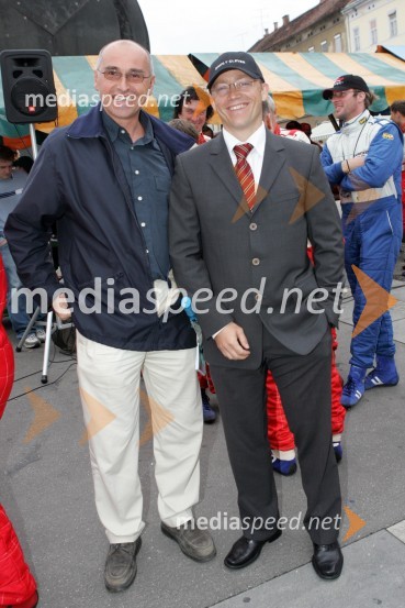 Andrej Hajdinjak, direktor Porsche Maribor in Tadej Sax, vodja programa BMW pri Avto MalgajRALLY, 3.Škoda rally Maribor