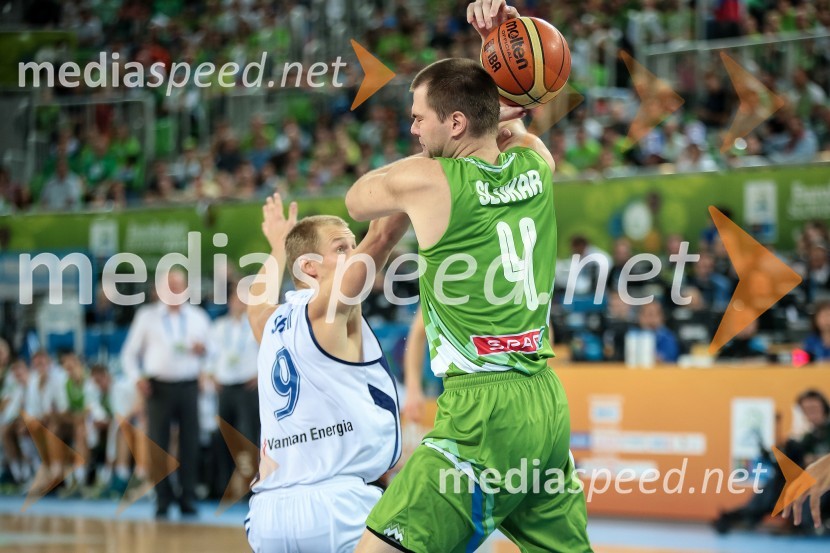 Sasu Salin, košarkar; Uroš Slokar, košarkarEurobasket 2013, Slovenija – Finska
