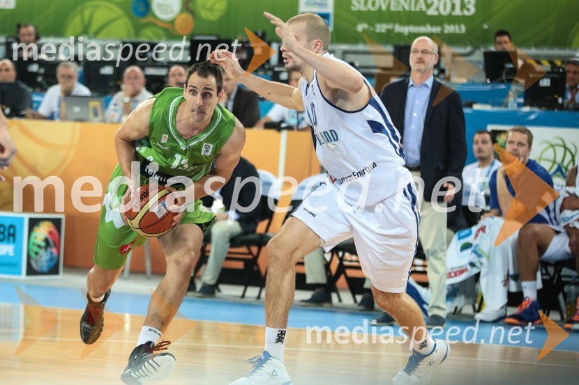 Domen Lorbek, košarkar; Tuukka Kotti, košarkar&nbsp;Eurobasket 2013, Slovenija – Finska
