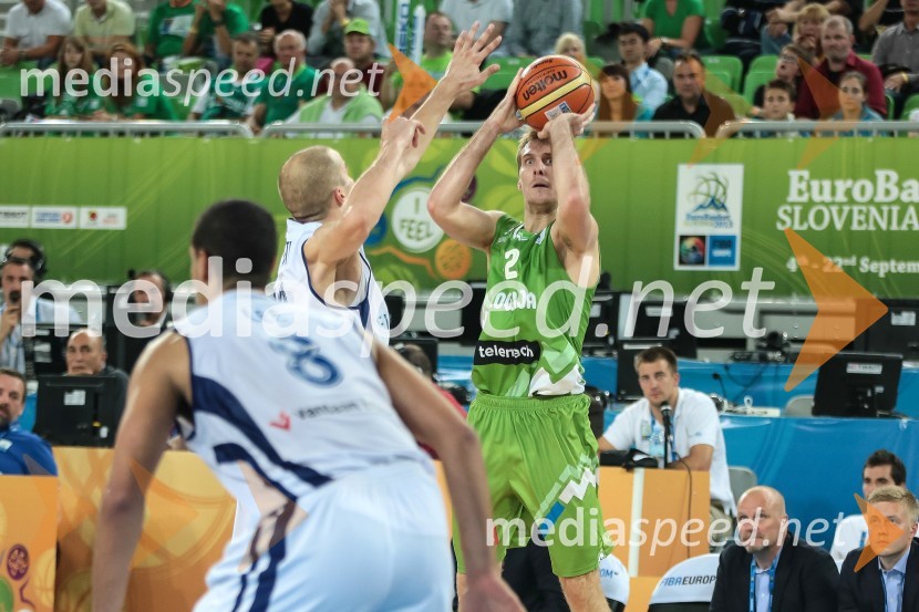 Tuukka Kotti, košarkar; Zoran Dragić, košarkar&nbsp;Eurobasket 2013, Slovenija – Finska