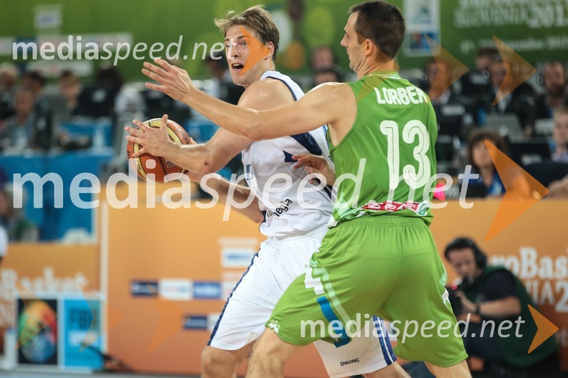 Petteri Koponen, košarkar; Domen Lorbek, košarkarEurobasket 2013, Slovenija – Finska