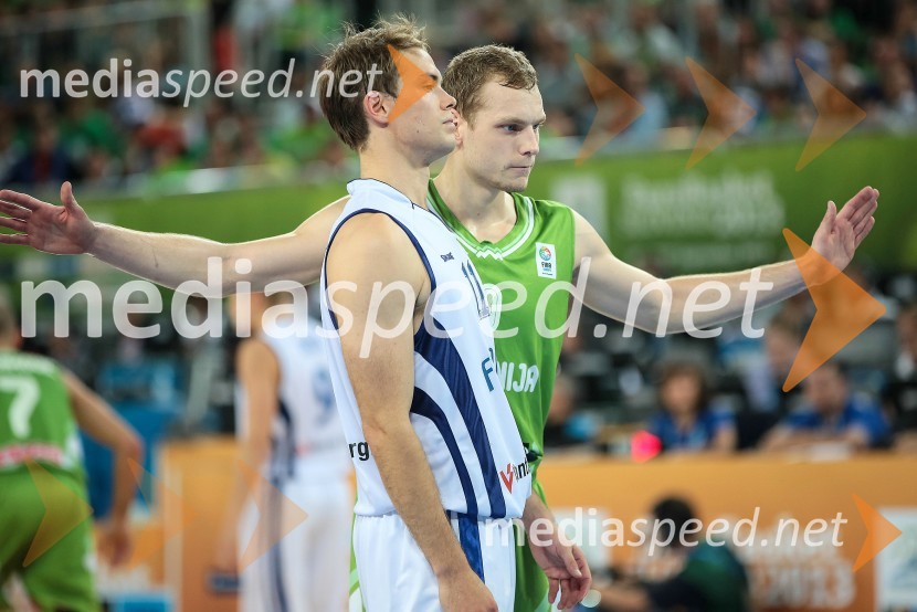 Petteri Koponen, košarkar;  Jaka Blažič, košarkarEurobasket 2013, Slovenija – Finska