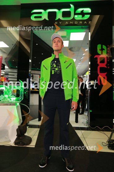 Jure Rugani, mister Slovenije 2013AND by Andraž, otvoritev trgovine