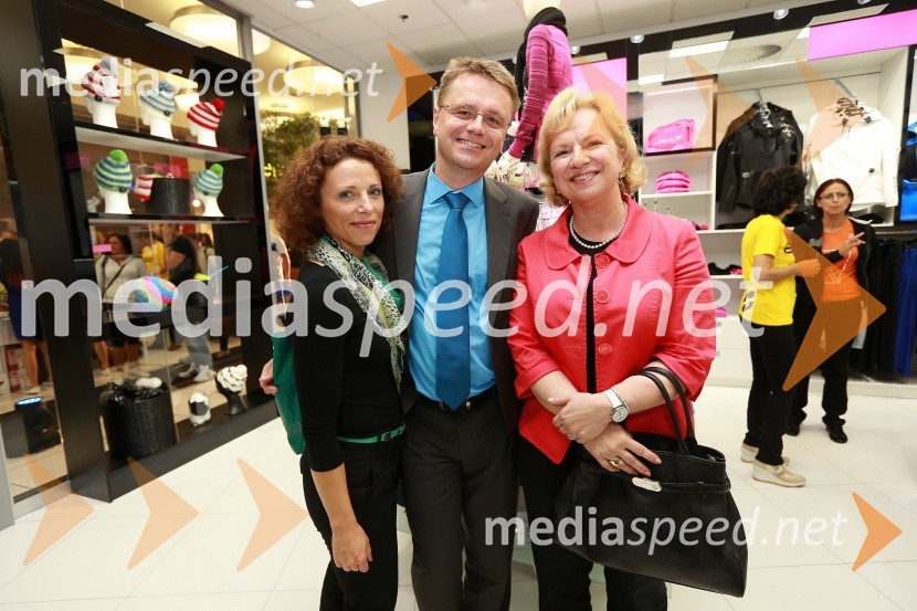 Simona Podlipny, marketing Porsche Slovenija d.o.o; Petr Podlipny, direktor znamke Škoda za Slovenijo; Sabrina Pečelin, vodja odnosov z javnostmi pri Porsche Slovenija d.o.o.AND by Andraž, otvoritev trgovine