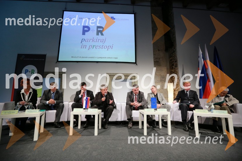 Mag. Lilijana Madjar, direktorica RRA LUR; mag. Bojan Žlender, v.d. 
generalnega direktorja Direktorata za promet, Ministrstvo za 
infrastrukturo in prostor; dr. Peter Verlič, predsednik Koordinacijskega
odbora za javni promet Ljubljanske urbane regije; prof. Janez Koželj, 
podžupan Mestne občine Ljubljana;  Peter Horvat, direktor Ljubljanskega 
potniškega prometa; mag. Boštjan Koren, direktor potniškega prometa 
Slovenske železnice; mag. Miran Gajšek, predsednik Odbora za 
infrastrukturo, okolje in prostor Ljubljanske ubrane regije; Tone 
Peršak, župan občine TrzinTrajnostna mobilnost v Ljubljanski urbani regiji, okrogla miza