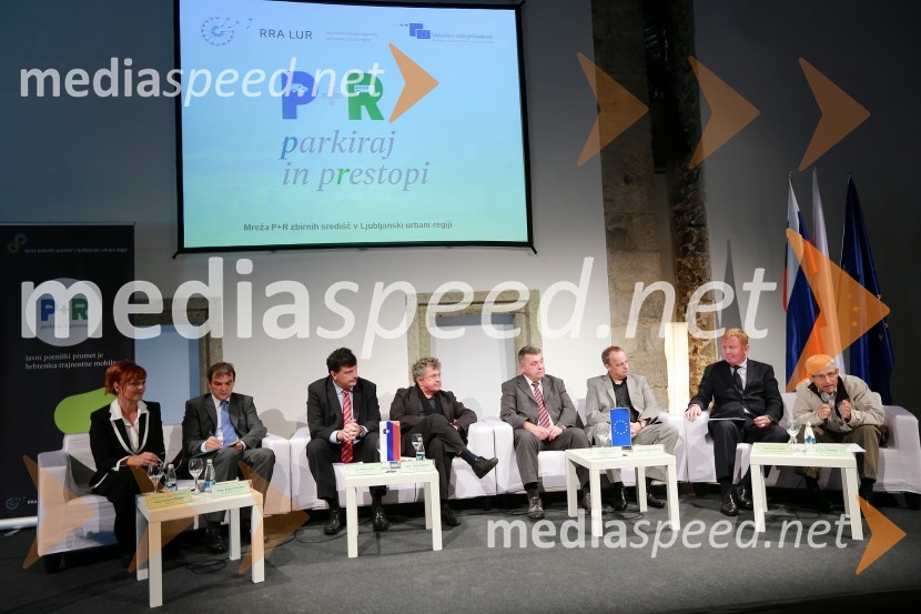 Mag. Lilijana Madjar, direktorica RRA LUR; mag. Bojan Žlender, v.d. 
generalnega direktorja Direktorata za promet, Ministrstvo za 
infrastrukturo in prostor; dr. Peter Verlič, predsednik Koordinacijskega
odbora za javni promet Ljubljanske urbane regije; prof. Janez Koželj, 
podžupan Mestne občine Ljubljana;  Peter Horvat, direktor Ljubljanskega 
potniškega prometa; mag. Boštjan Koren, direktor potniškega prometa 
Slovenske železnice; mag. Miran Gajšek, predsednik Odbora za 
infrastrukturo, okolje in prostor Ljubljanske ubrane regije; Tone 
Peršak, župan občine TrzinTrajnostna mobilnost v Ljubljanski urbani regiji, okrogla miza