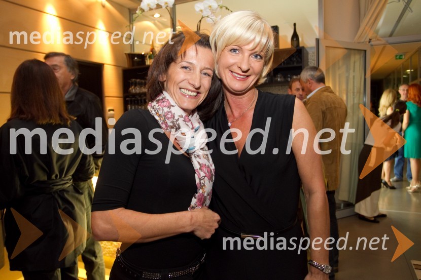 Betka Šuhel Mikolič, BPR; Sonja Poljanšek - Škrabec, lastnica Welness centra SunnyZabava ob obletnici Sunny Studio