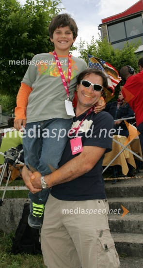 Rok Cvetkov in njegov sin Alex, kaskaderjaLady piknik