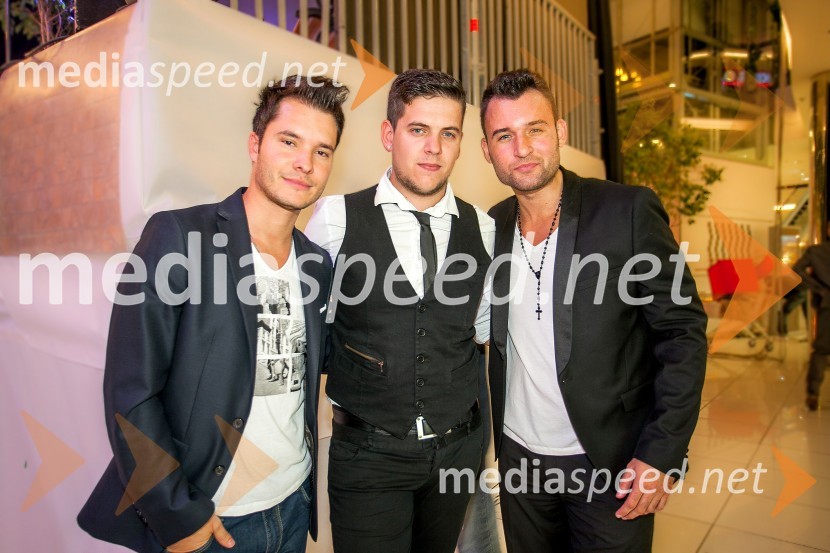 Dennis; Alen Hass; Mark Popovič, skupina Game OverJesenska modna revija v Cityparku